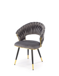 Židle K551, šedá, velvet