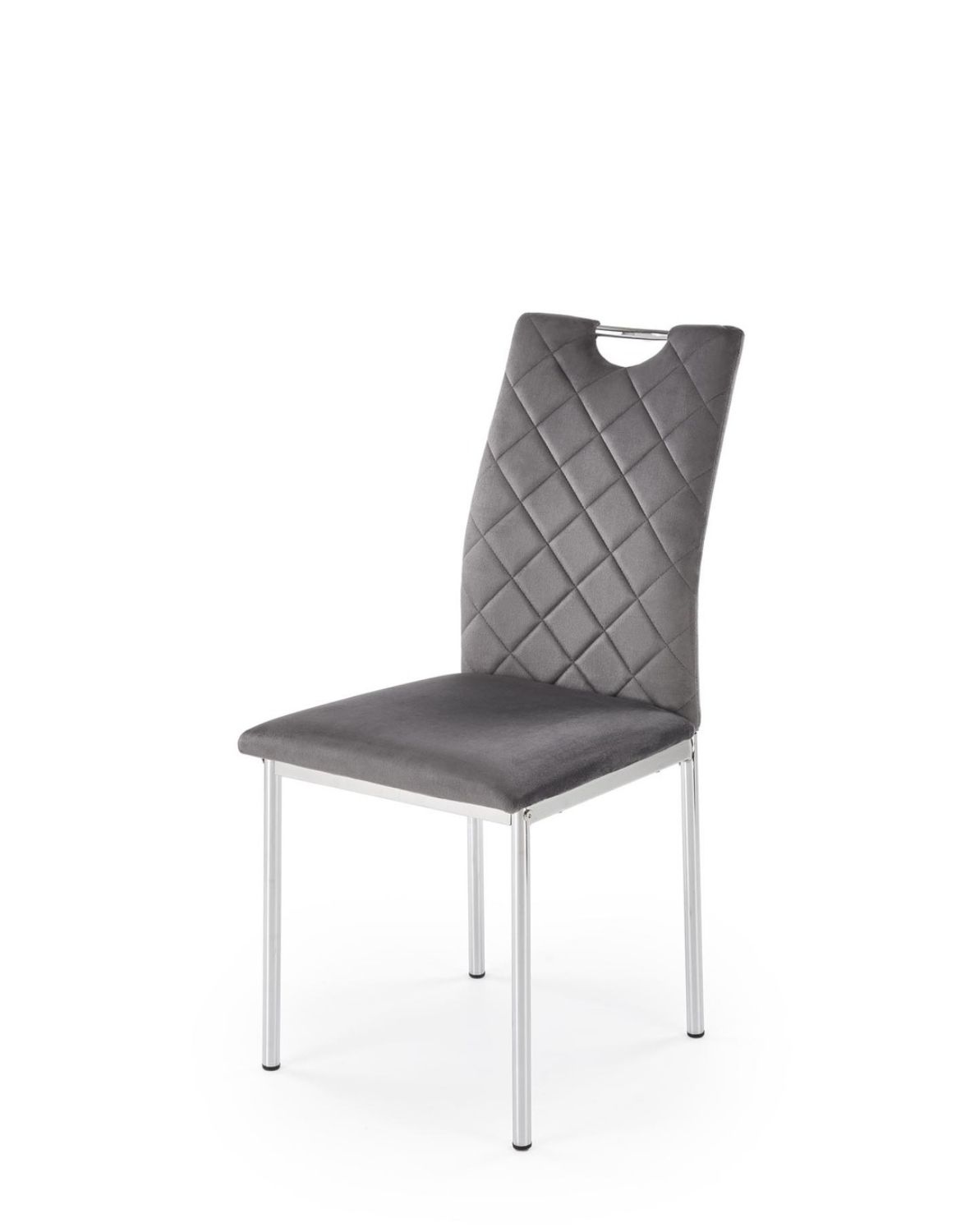 Židle K578 šedá, čalouněná, velvet