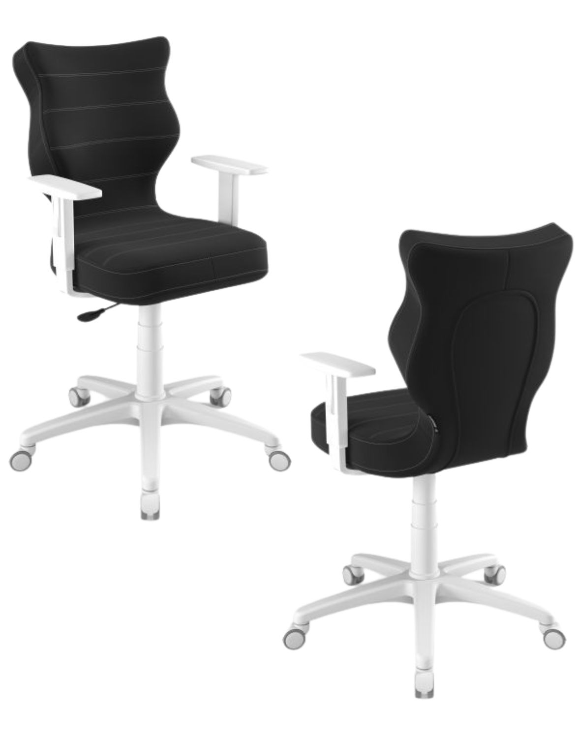 Židle pro mládež Duo, bílá podnož, výška 159-188 cm, velikost 6