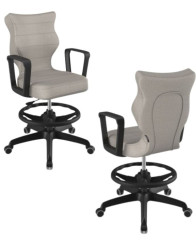 Židle pro mládež Norm s podnožkou, černá podnož, pro výšku postavy 159 - 188 cm, velikost 6 WK+P