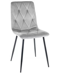 Židle Tom Velvet Světle šedá